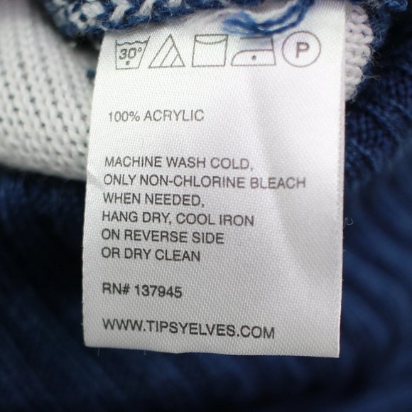 Tipsy Elves "Reindeer Conga" Christmas Fair Isle Knit Short Sleeve Mini Dress - Picture 10 of 10